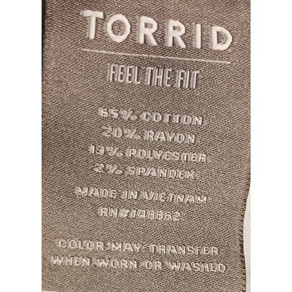 Torrid Women’s Capri Jean's Size 20S Stretch Pockets Crop Jegging Super Soft - Picture 8 of 9